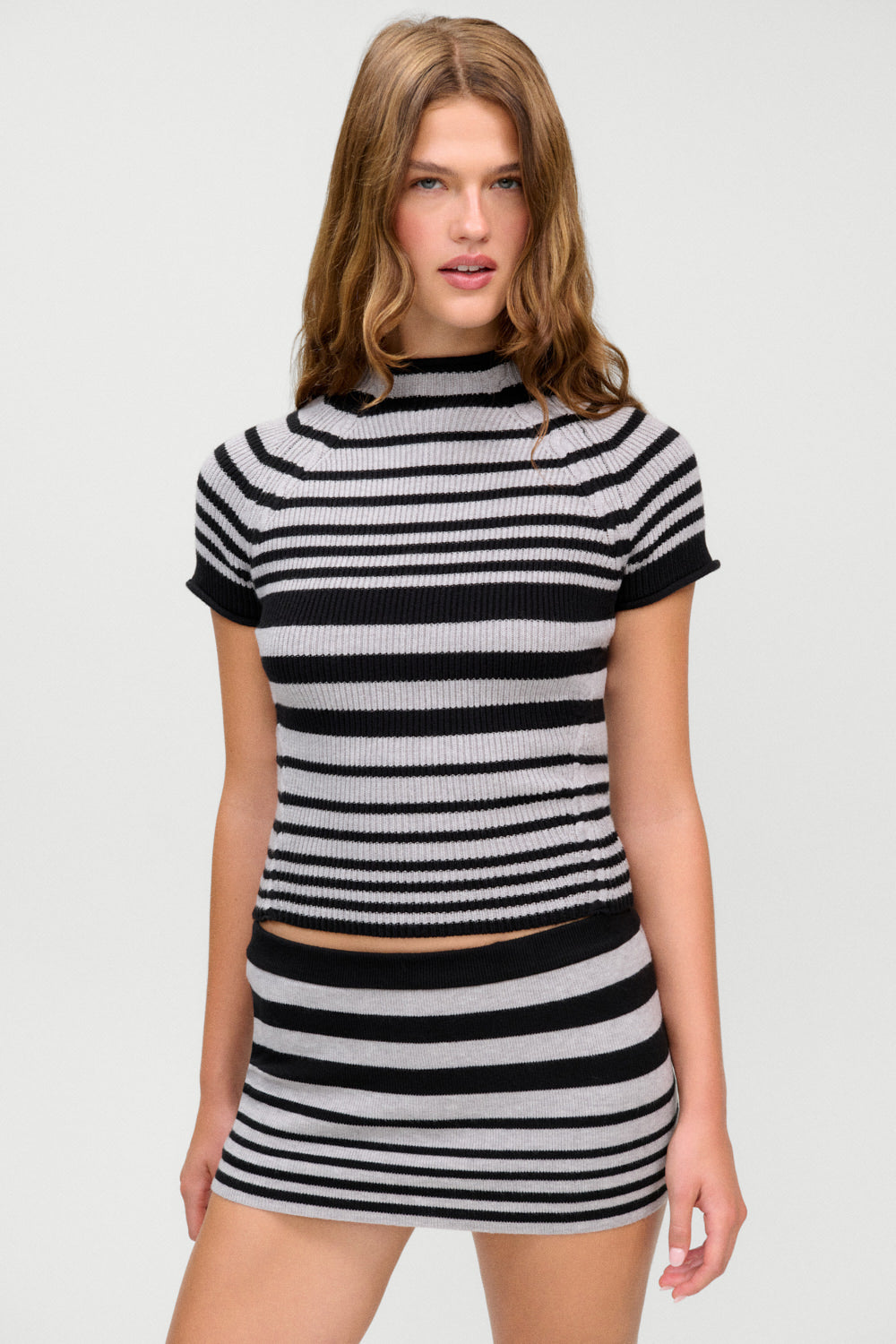 Harmony Cloud Knit Mockneck Top  Bondi