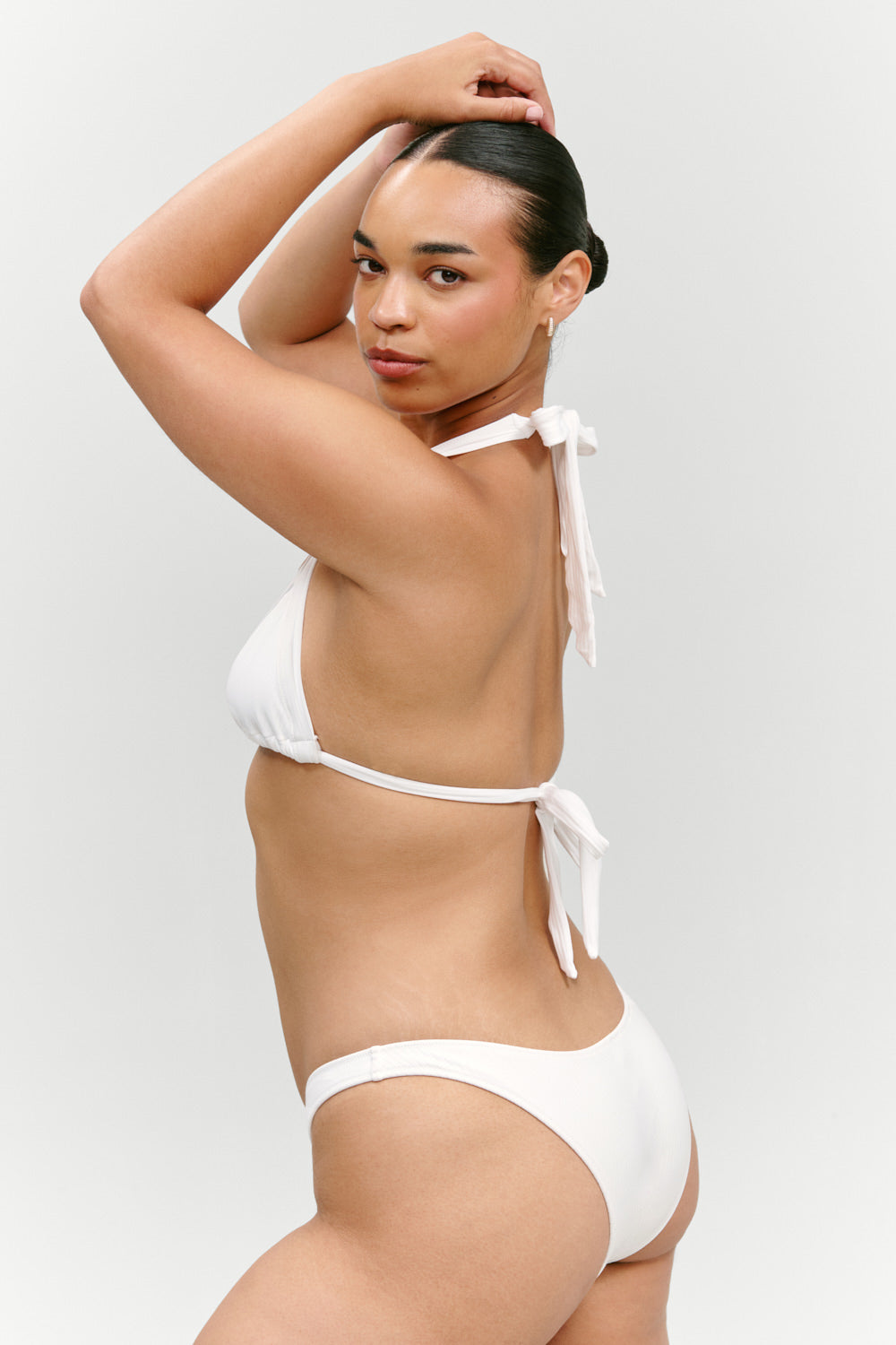 x Paige Lorenze Harper Ribbed Cheeky Bikini Bottom  Marry Me