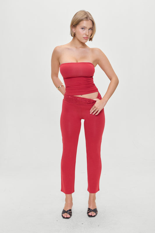 Product--Holloway Low Rise Capri Pants Pepper