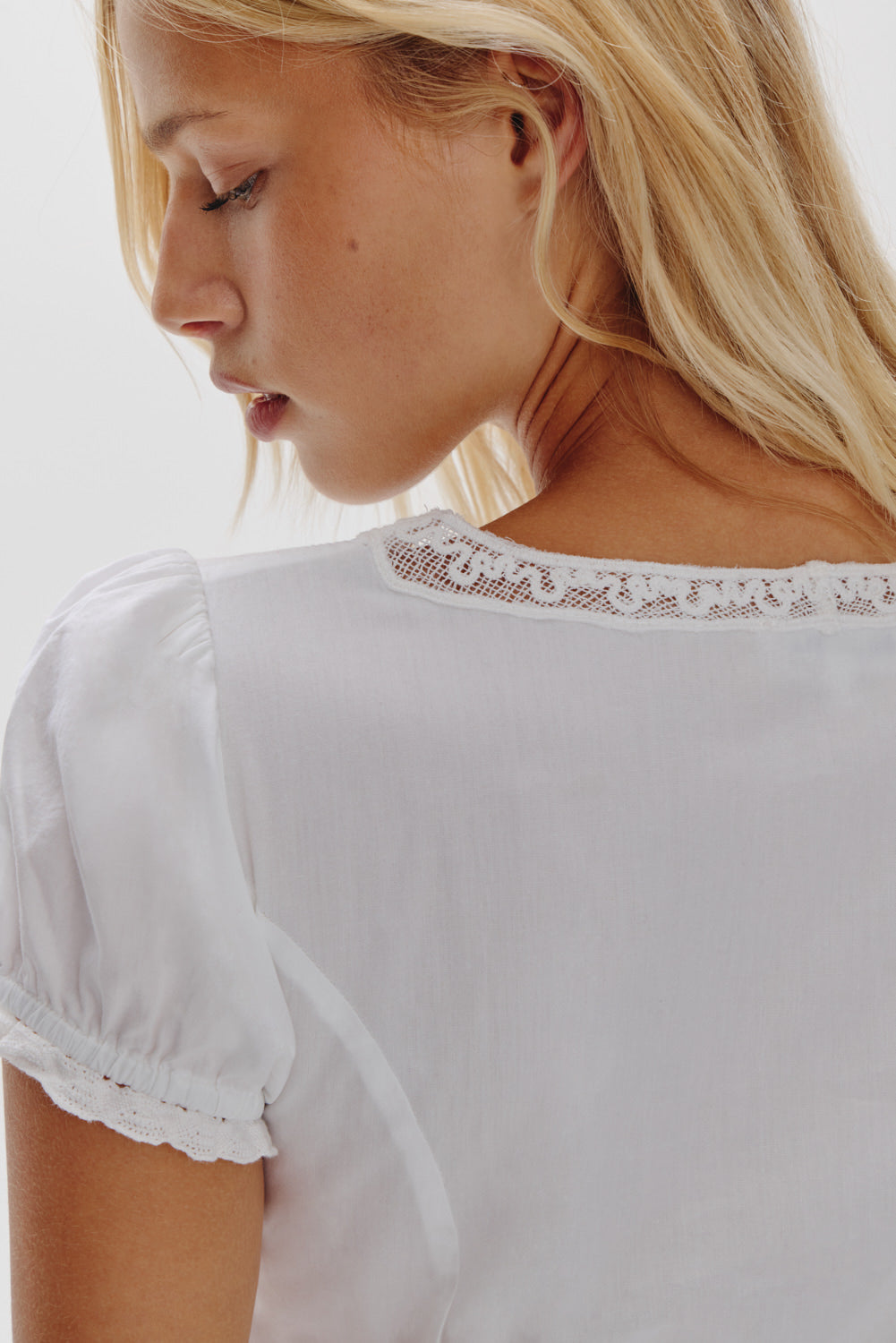 Ivy Cotton Mini Dress  White