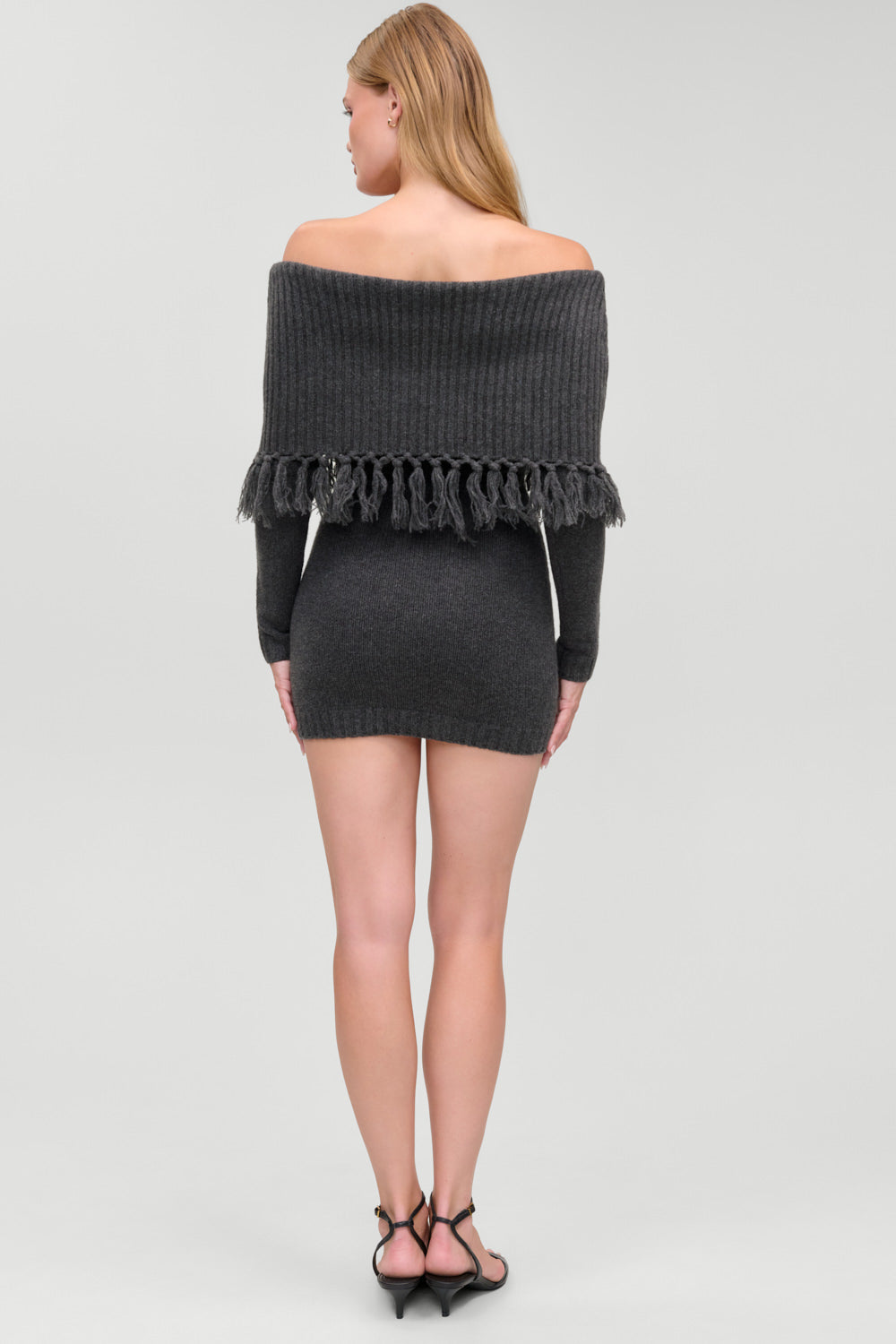 Jane Sweater Mini Dress  Winter Skies