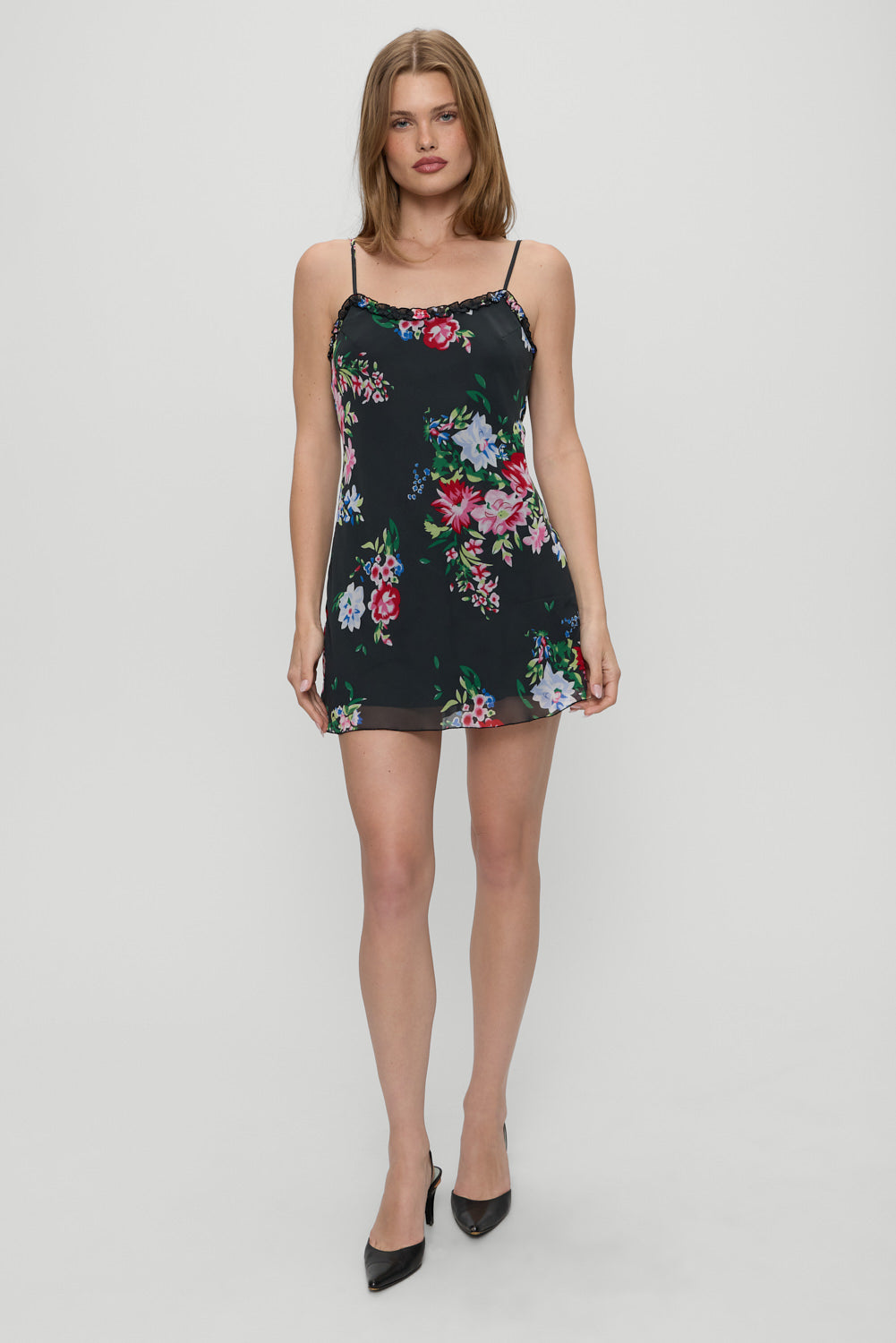Frankies Bikinis - Josie Floral Mini Dress - Bouquet Frankies Bikinis - Josie Floral Mini Dress - Bouquet