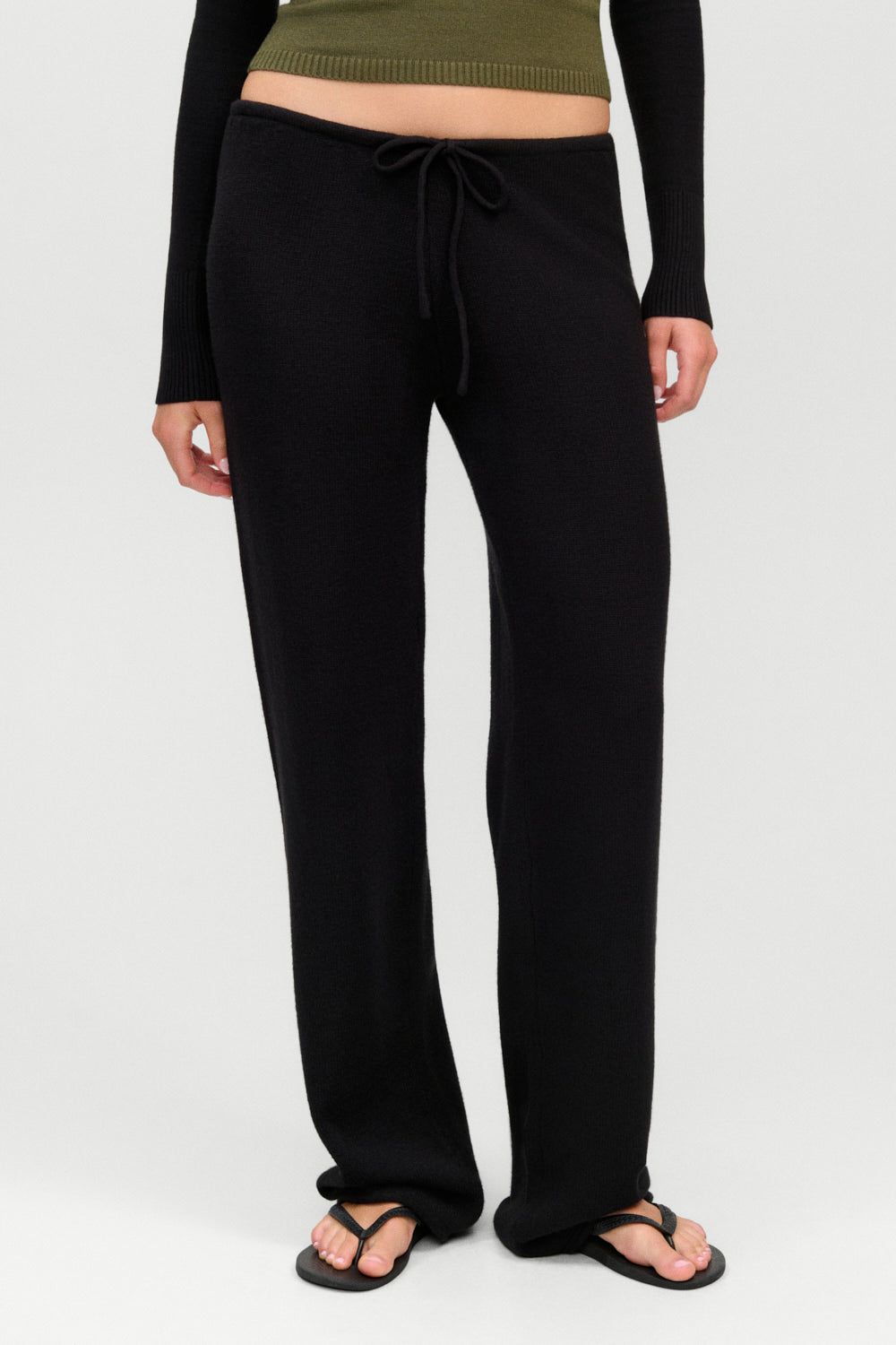 Jude Cloud Knit Lounge Pant  Black
