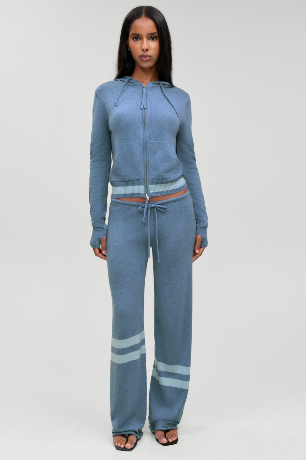 Jude Cashmere Lounge Pant  Blue Lake