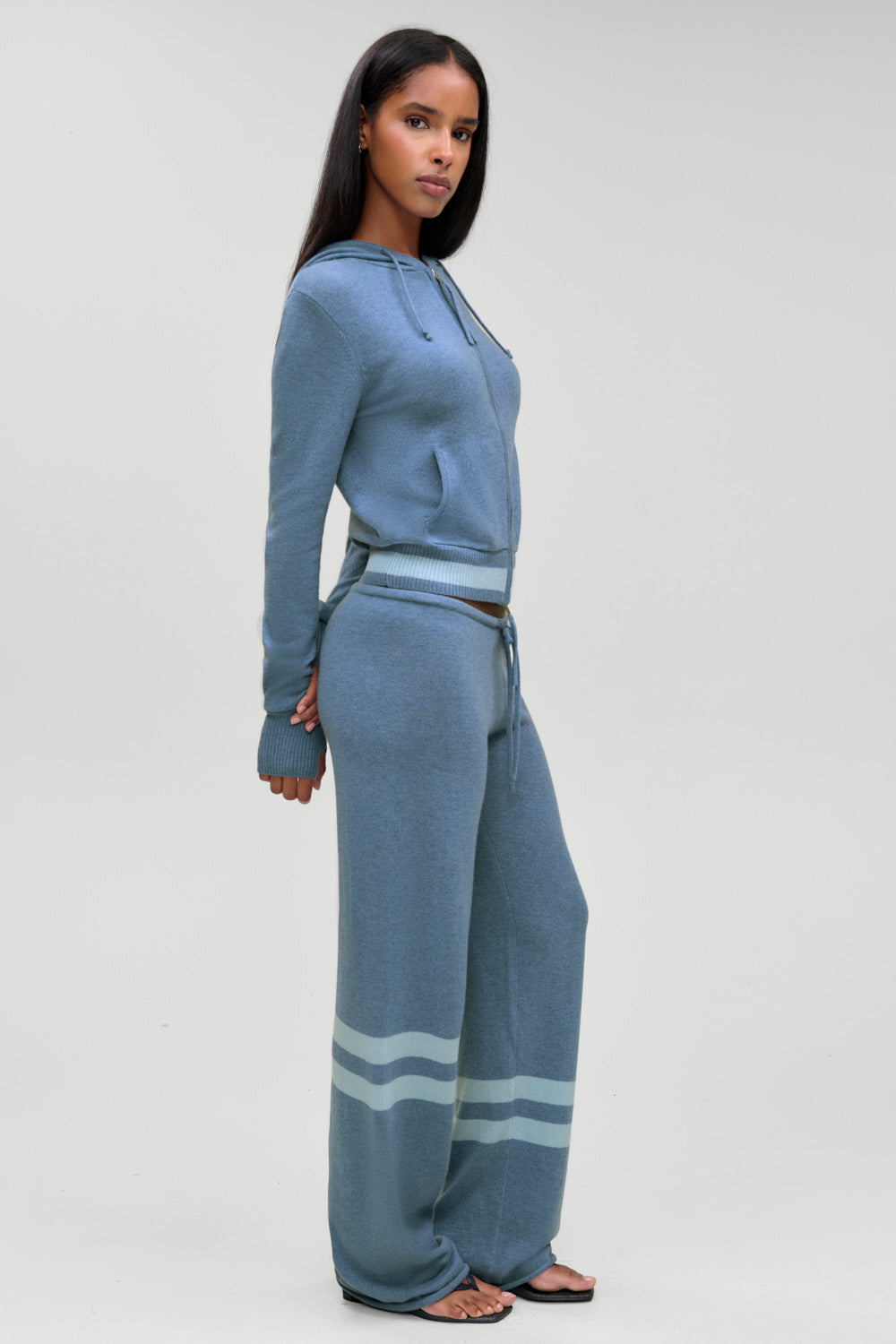 Jude Cashmere Lounge Pant  Blue Lake