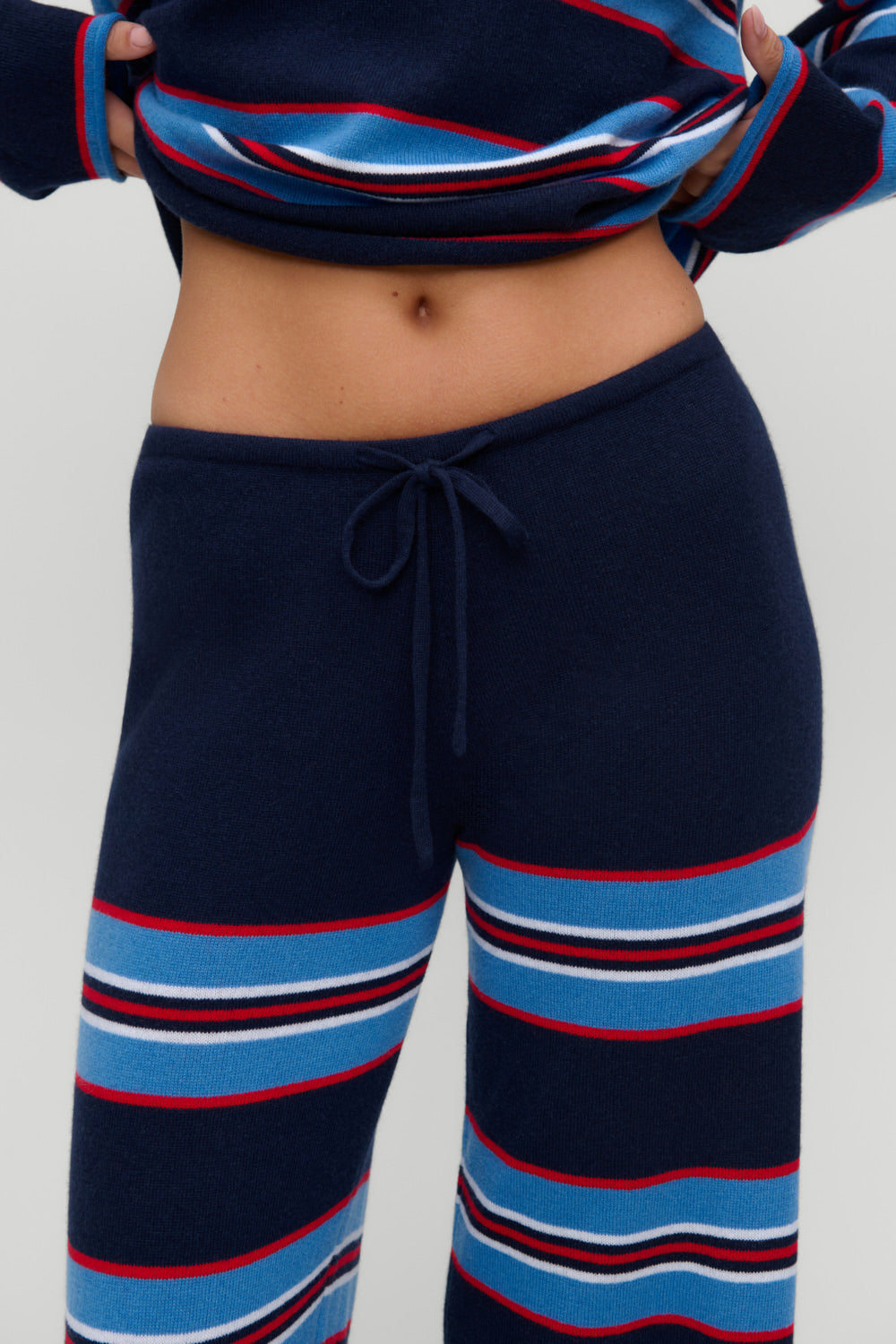 Jude Cashmere Lounge Pant  Rugby Stripe
