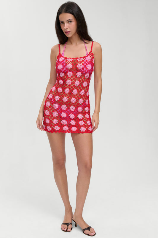 Product--Julie Crochet Coverup - Crochet Rose