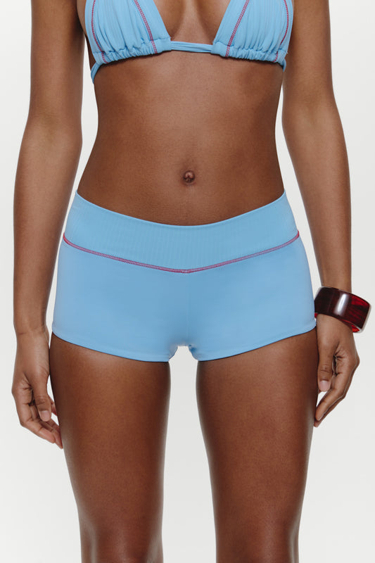 Product--Kacey Cheeky Swim Shorts - Capri Sky