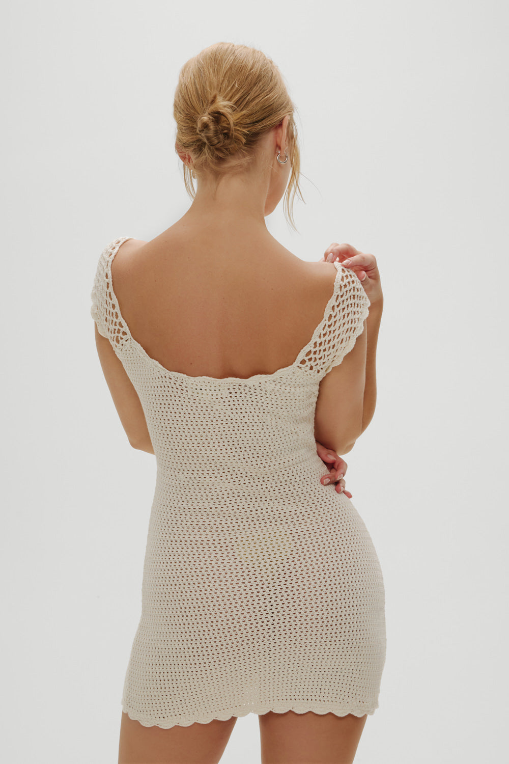 Kai Crochet Mini Dress - Sand Dollar