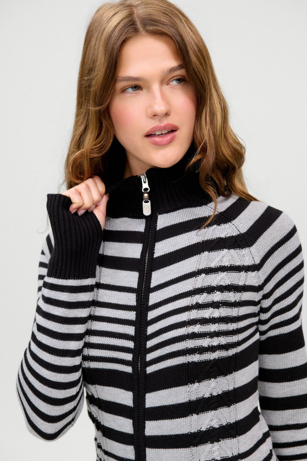 Kingston Cotton Knit Zip Up  Bondi