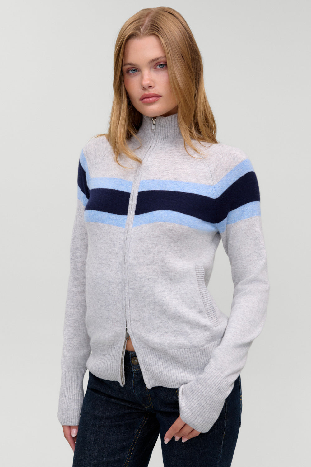 Kingston Cashmere Zip Up  Notebook