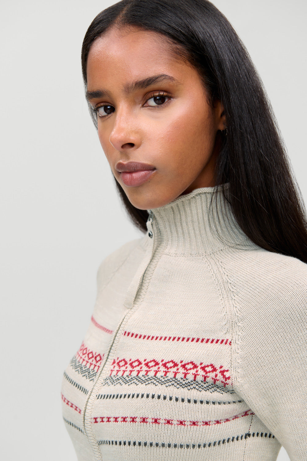 Kingston Cotton Knit Zip Up  Taos