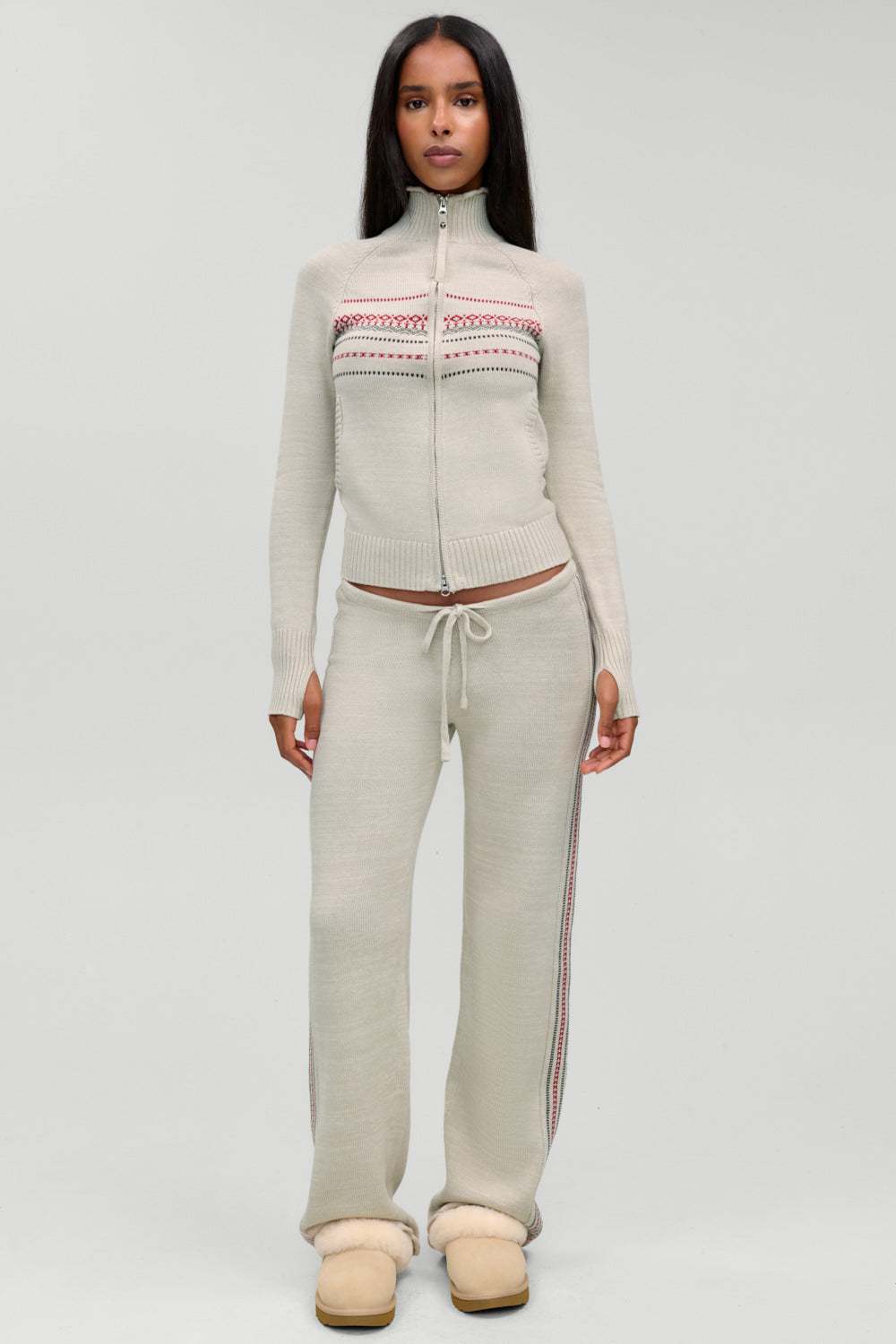 Kingston Cotton Knit Zip Up  Taos