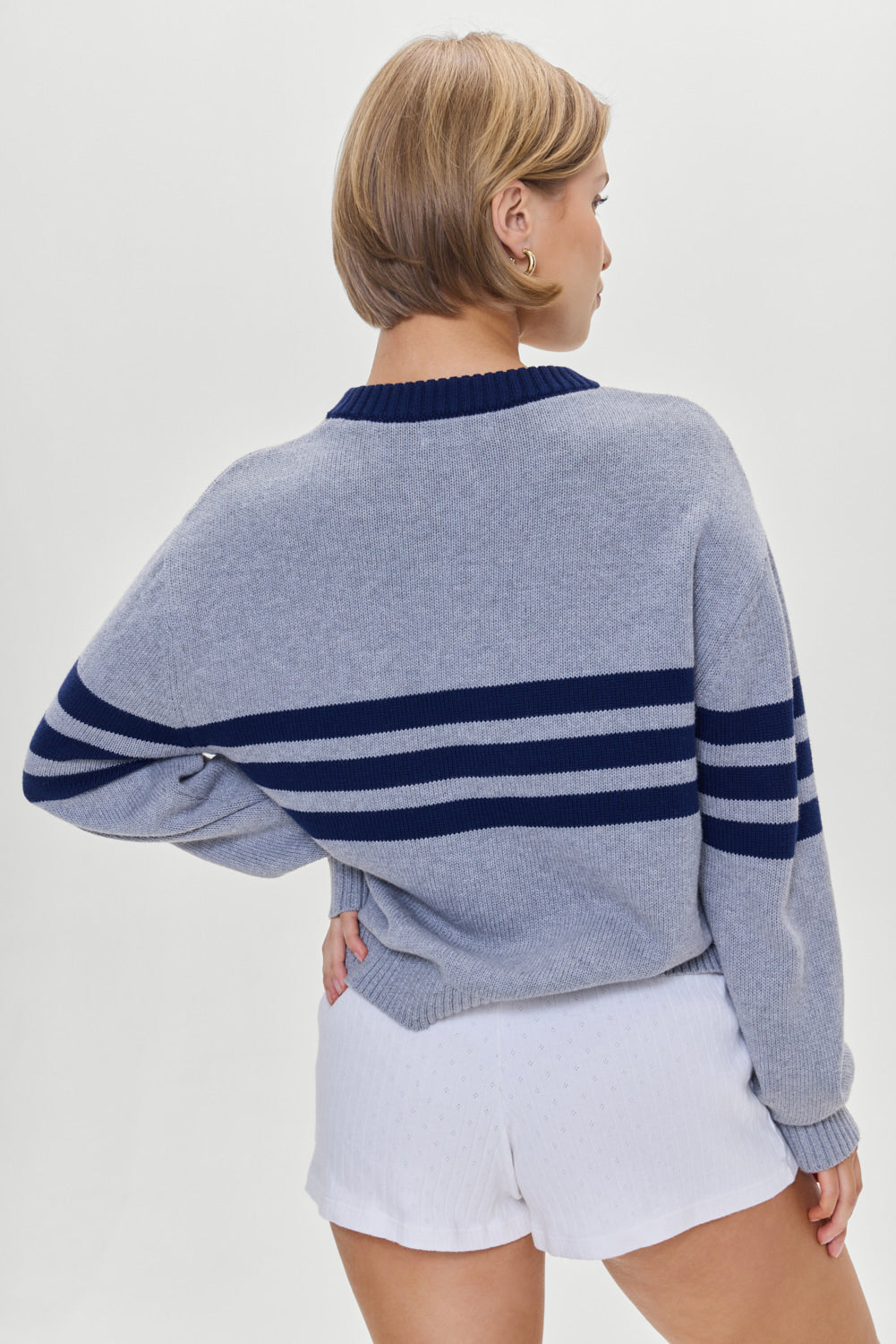 Kip Oversized Crewneck Sweater  Rain Cloud