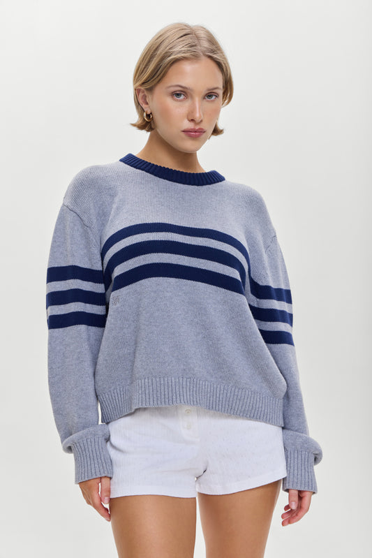 Product-Hover--Kip Oversized Crewneck Sweater Rain Cloud