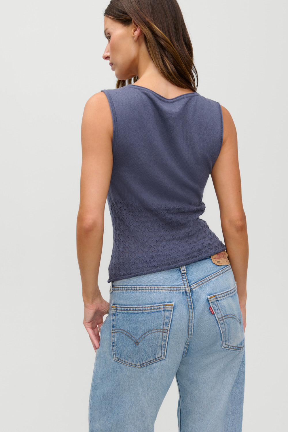 x JENNIE Kyra Knit Tank Top  Night in Seoul