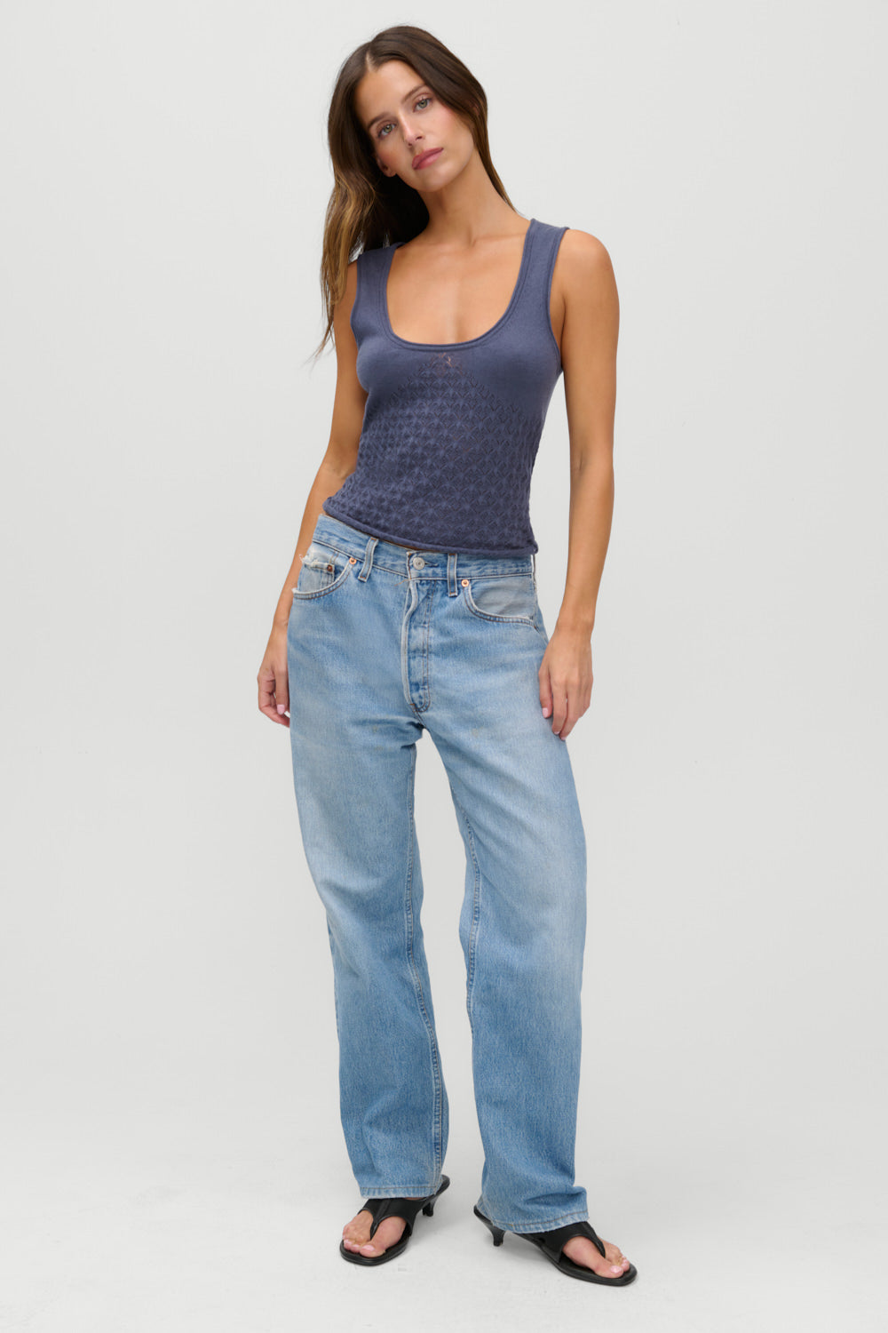 x JENNIE Kyra Knit Tank Top  Night in Seoul