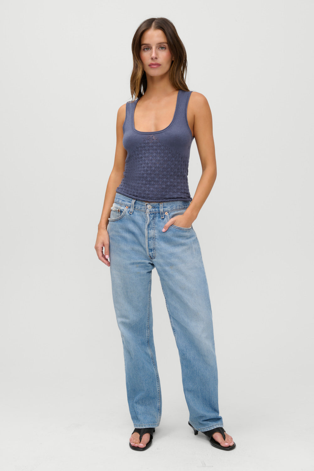 x JENNIE Kyra Knit Tank Top  Night in Seoul