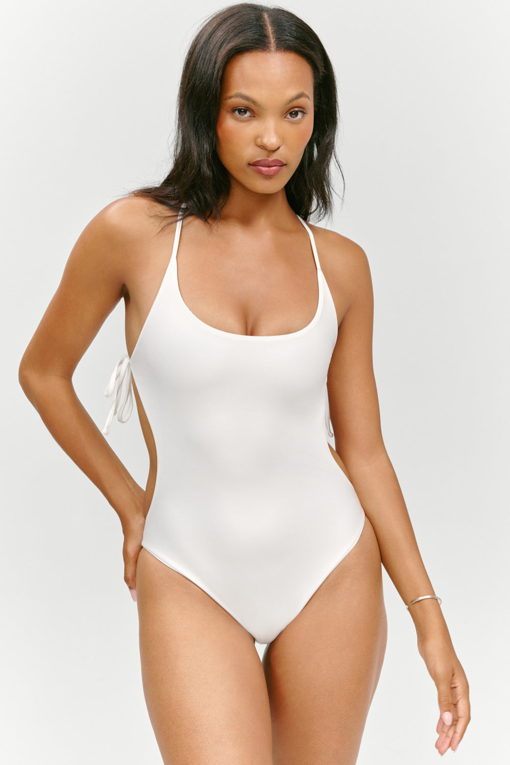 La Plage One Piece Swimsuit  Optic White