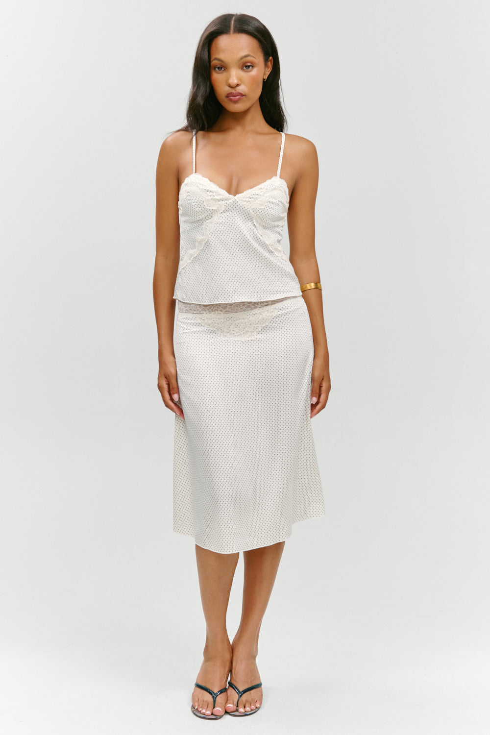 Laura Silk Camisole  French Pearl