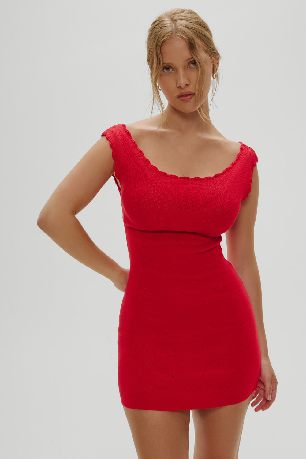 Frankies Bikinis - Leila Mini Dress - Red Rose Frankies Bikinis - Leila Mini Dress - Red Rose
