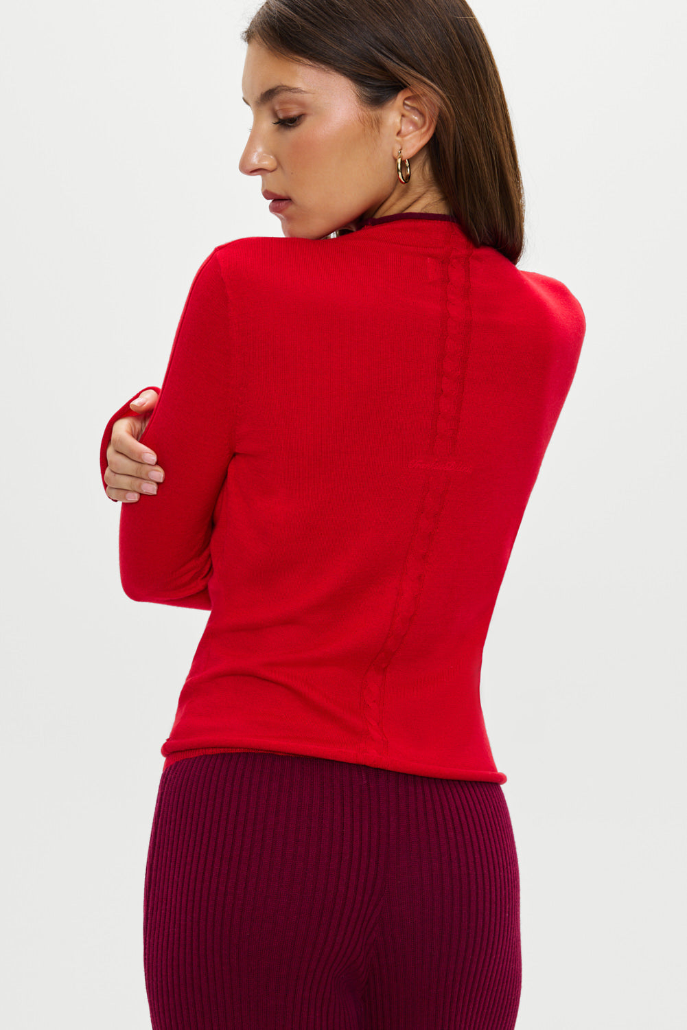 Leo Knit Button Up Cardigan  Ember