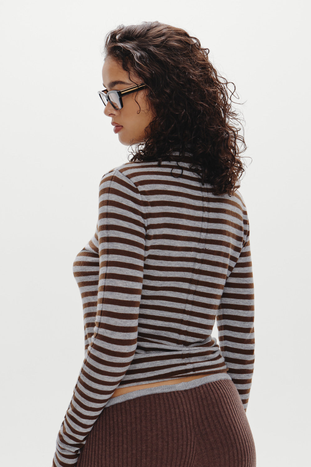 Leo Knit Button Up Cardigan - Pebble