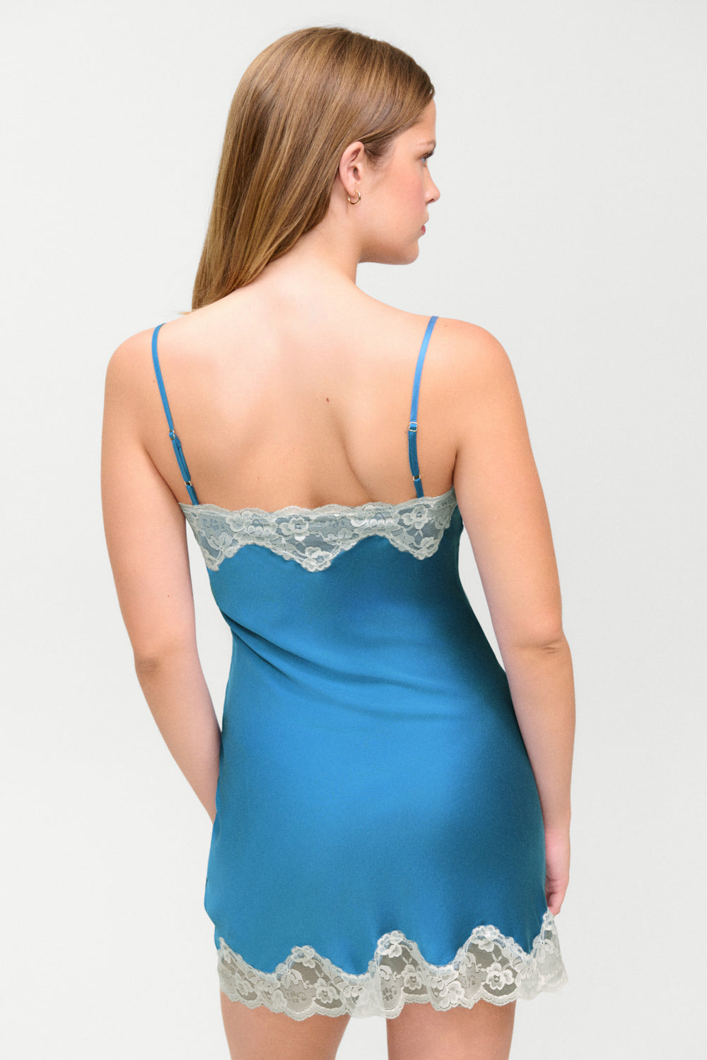 Liz Silk Slip Dress  Deep Sea Silk