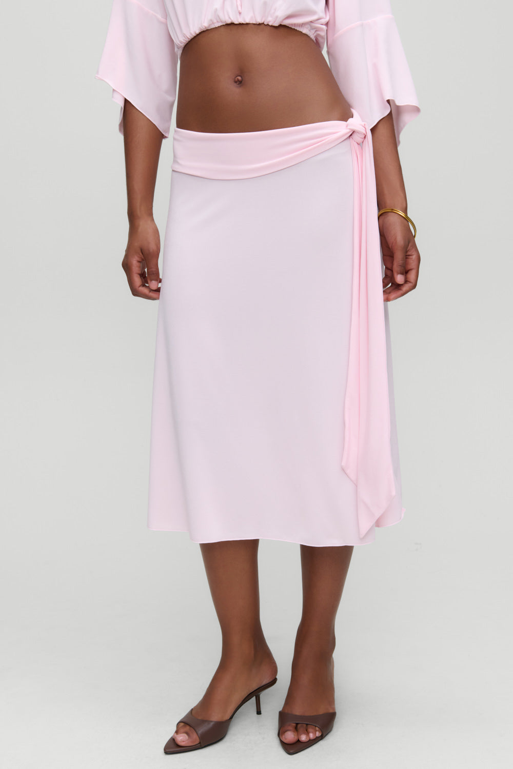 x Devon Lee Carlson Lola Jersey Midi Skirt  Ballerina