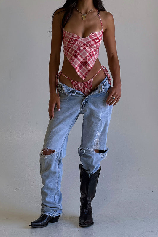 Product--BELLA HADID Springtime Bikini Top Lover's Lane