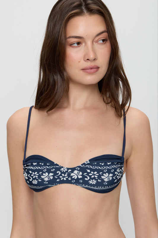 Product-Hover--Magnolia Skimpy Bikini Top - Malibu Blue