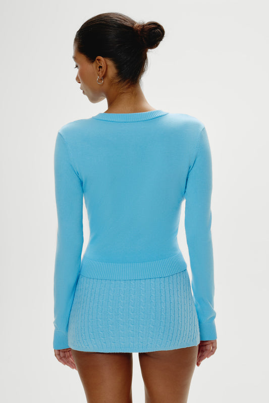 Product-Hover--Marialla Mini Skort - Blue Vanilla