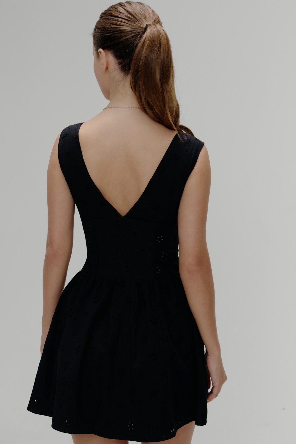 Marley Cotton Eyelet Mini Dress - Eclipse Marley Cotton Eyelet Mini Dress - Eclipse