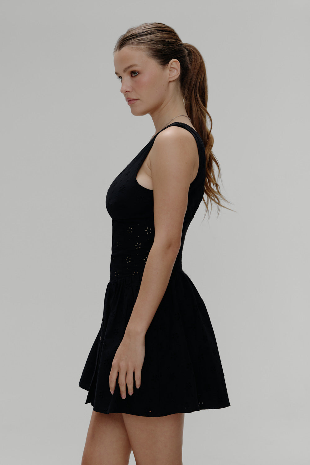 Marley Cotton Eyelet Mini Dress  Eclipse