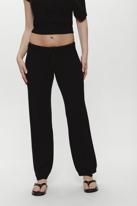 Product-Hover--Mellow Knit Pants - Black