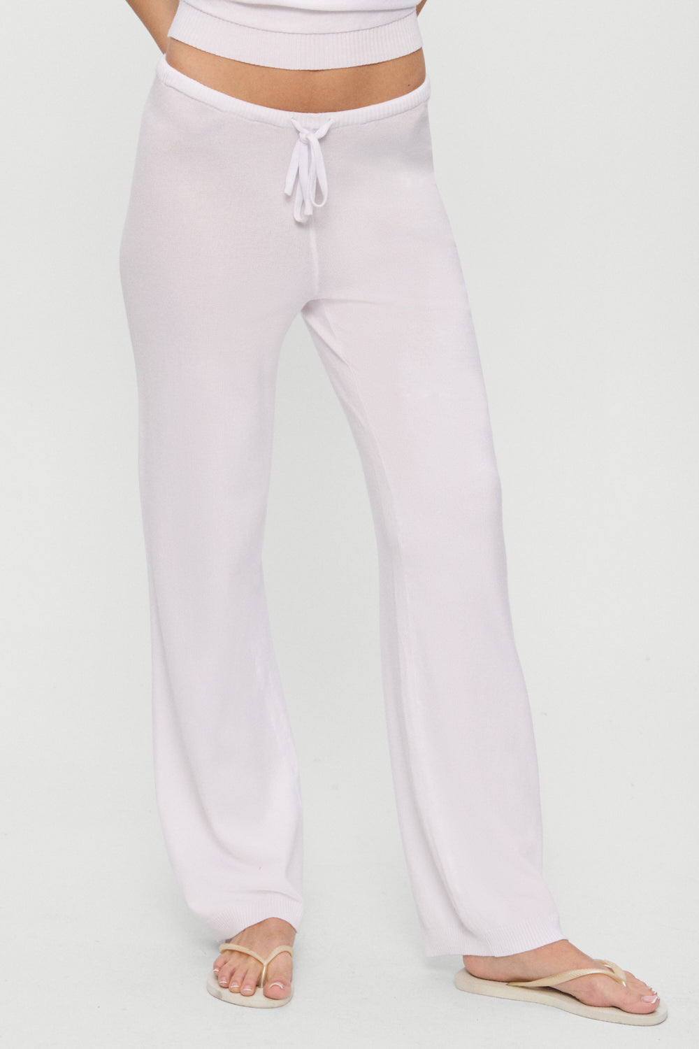 Mellow Knit Pants - White