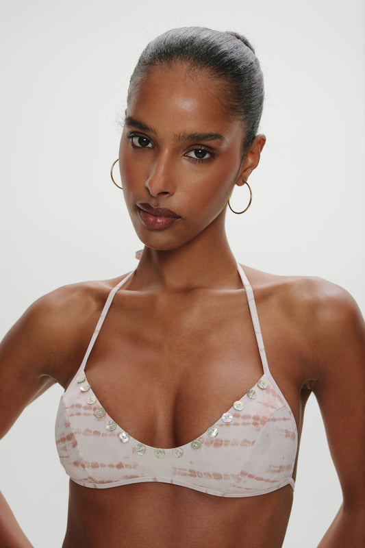 Product-Hover--Micah Halter Bikini Top - Sand Drift