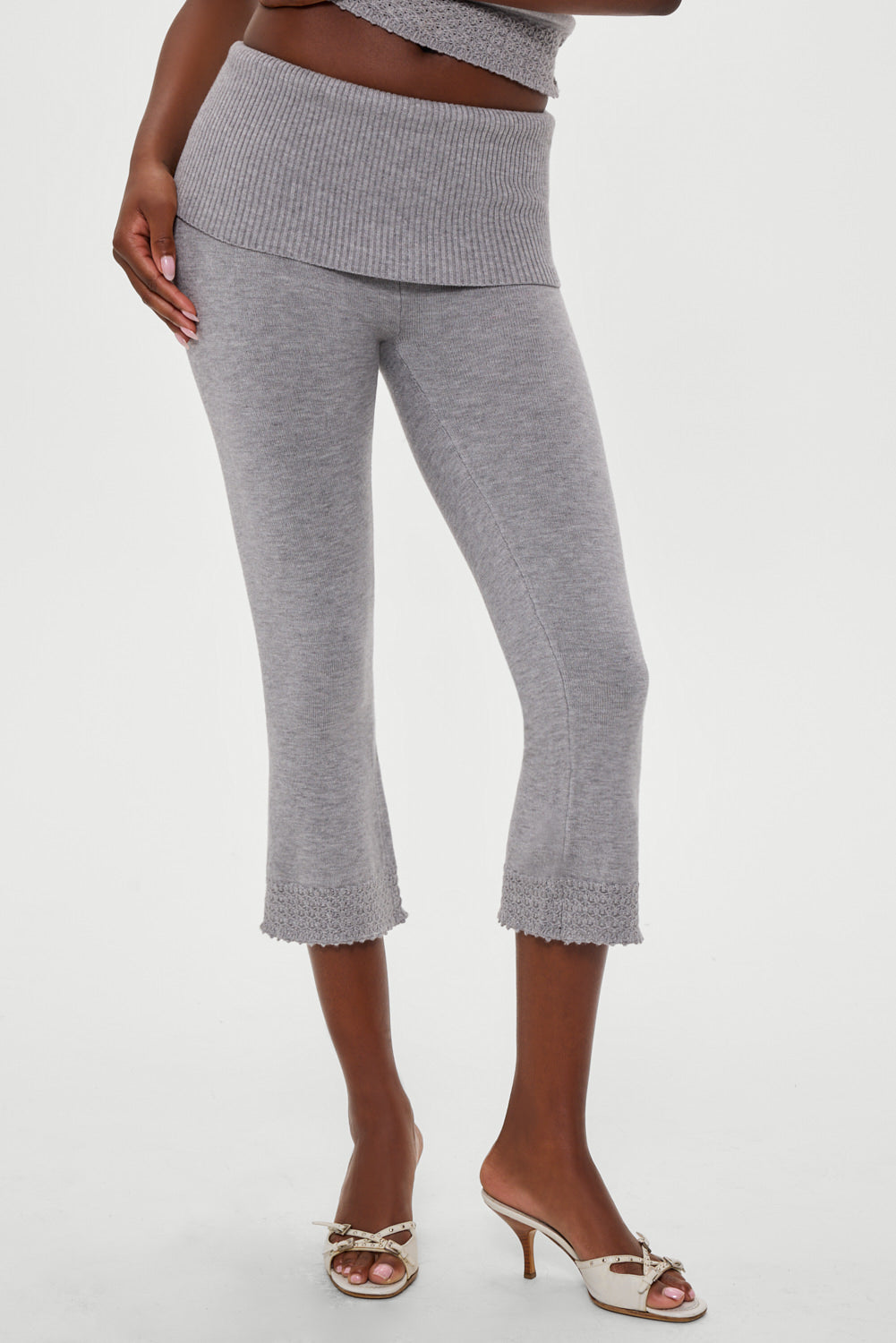 Milo Knit Capri Pants  Cloud Cover