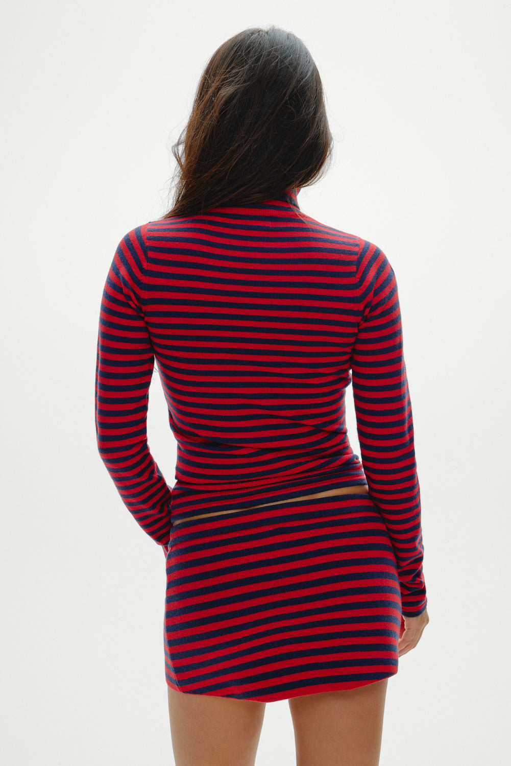 Milo Knit Turtleneck Sweater  Sunday Stripe