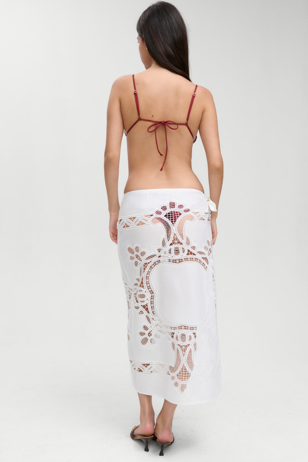 Monaco Cotton Sarong  Optic White