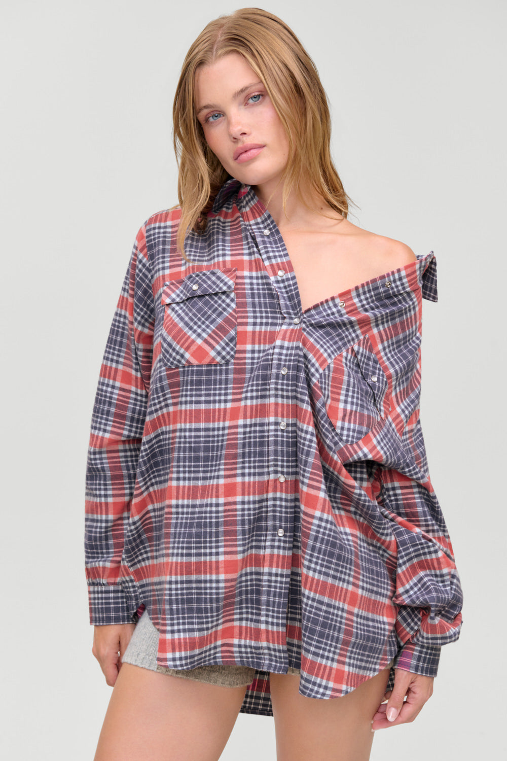 Montana Oversized Cotton Flannel  Cozy Plaid
