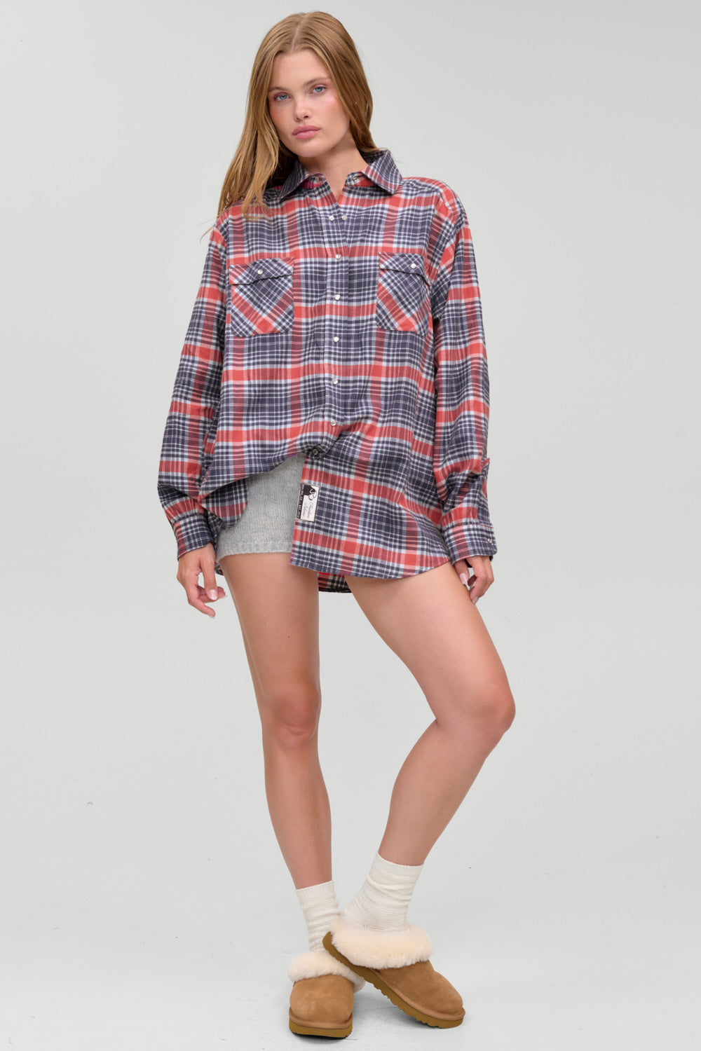 Montana Oversized Cotton Flannel  Cozy Plaid