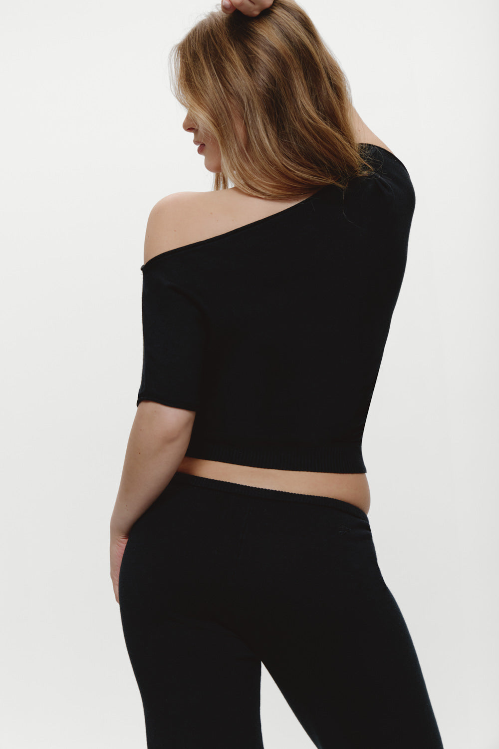 Montecito Boat Neck Knit Shirt  Black