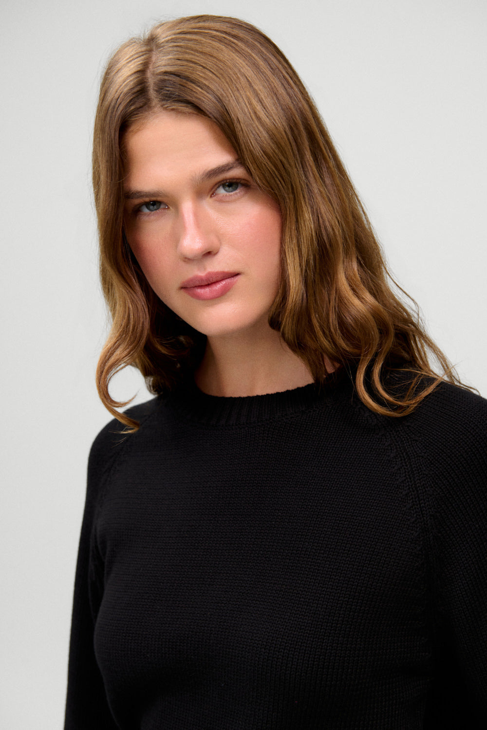 Morning Pages Cotton Oversized Sweater  Black