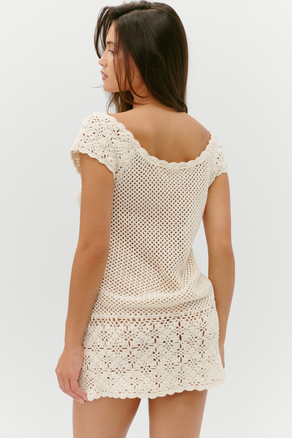 Frankies Bikinis - Moss Crochet Mini Dress Frankies Bikinis - Moss Crochet Mini Dress