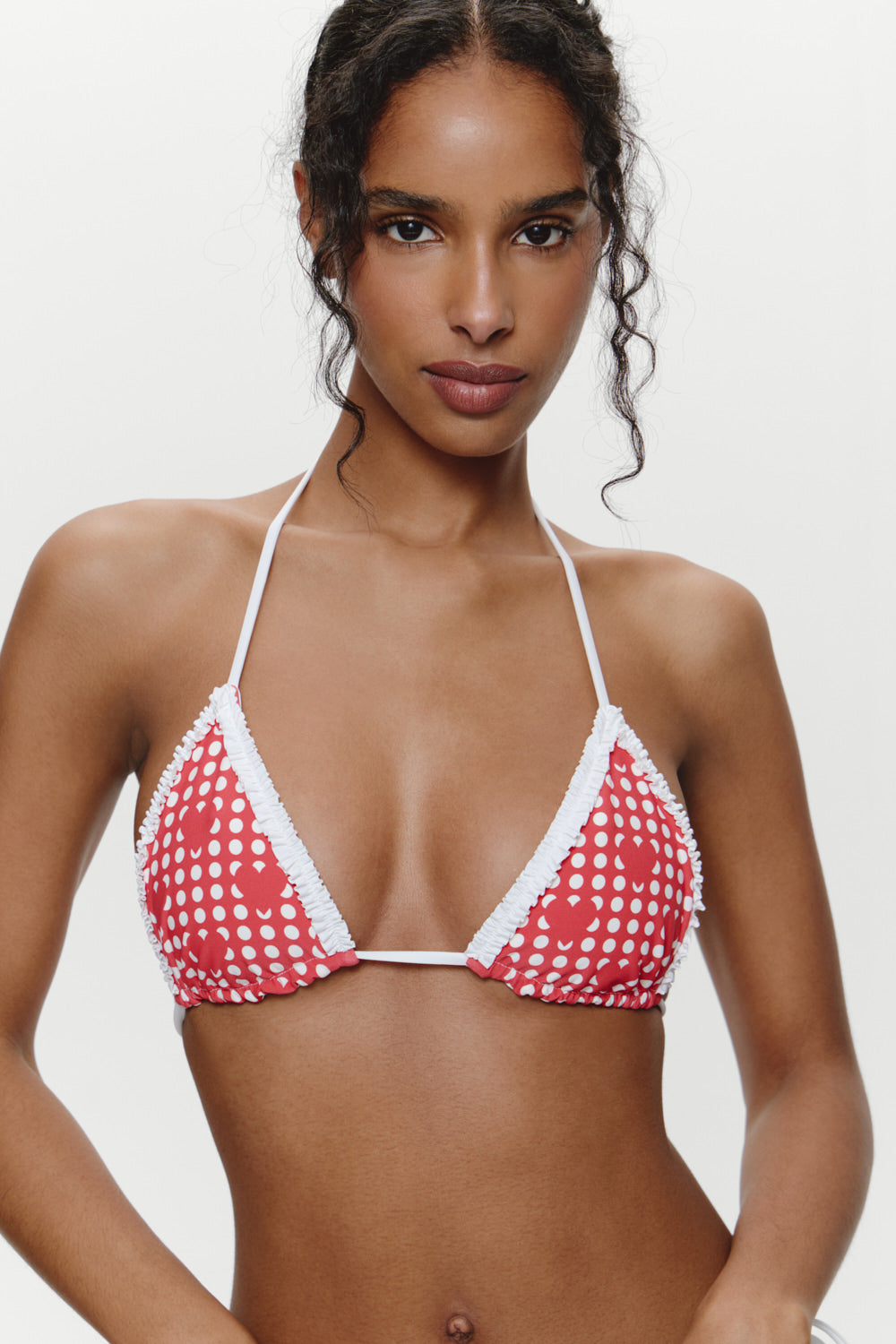 Nick Triangle Halter Bikini Top  Cupid