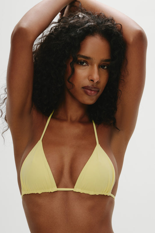 Product--Nick Skimpy Triangle Bikini Top - Yellow Iris