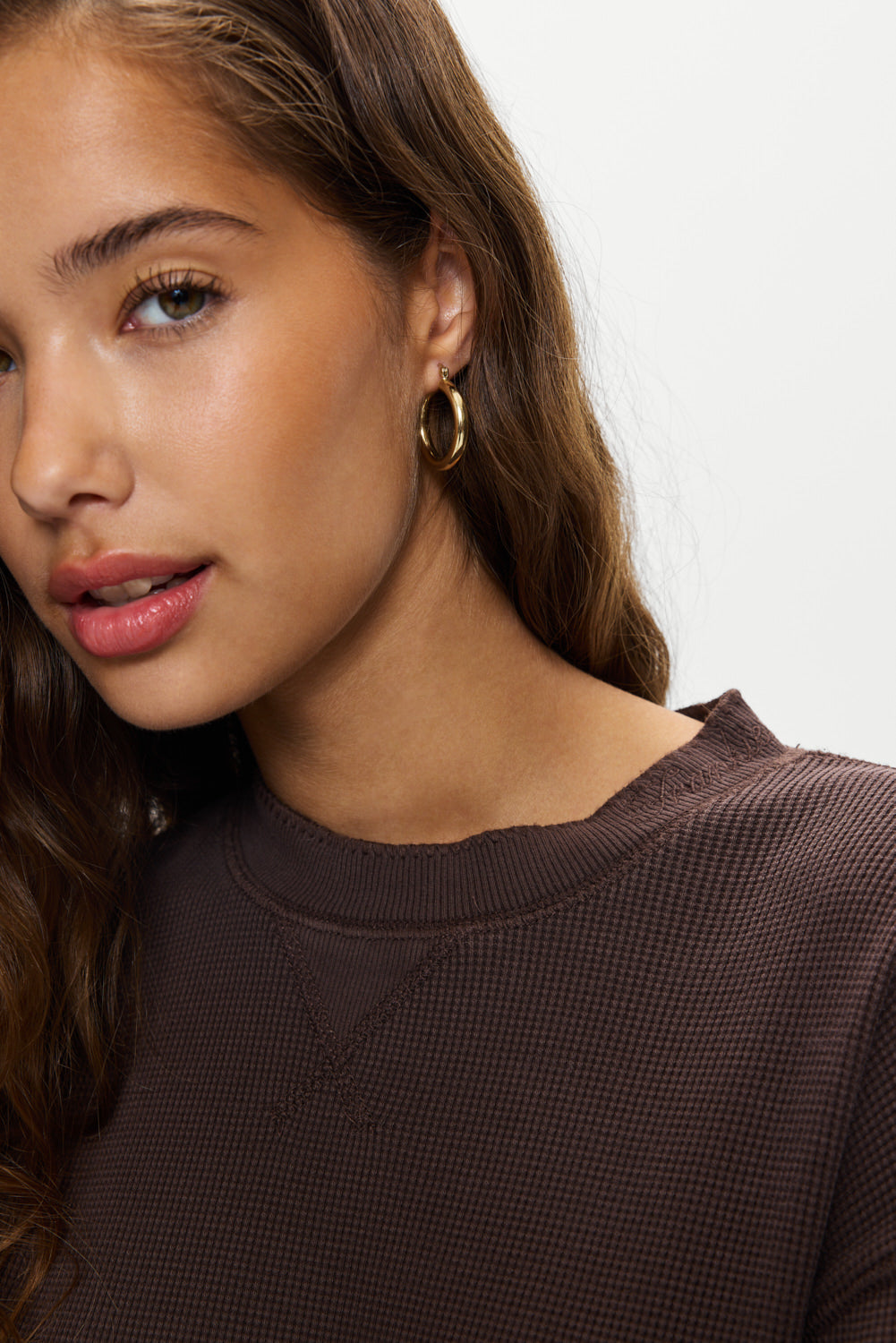 Noah Thermal Long Sleeve Shirt  Walnut