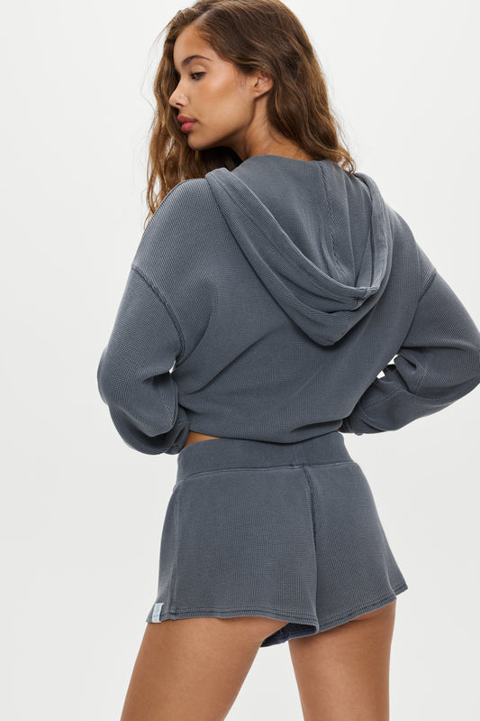 Product-Hover--Noah Thermal Mini Shorts - Shadow Blue