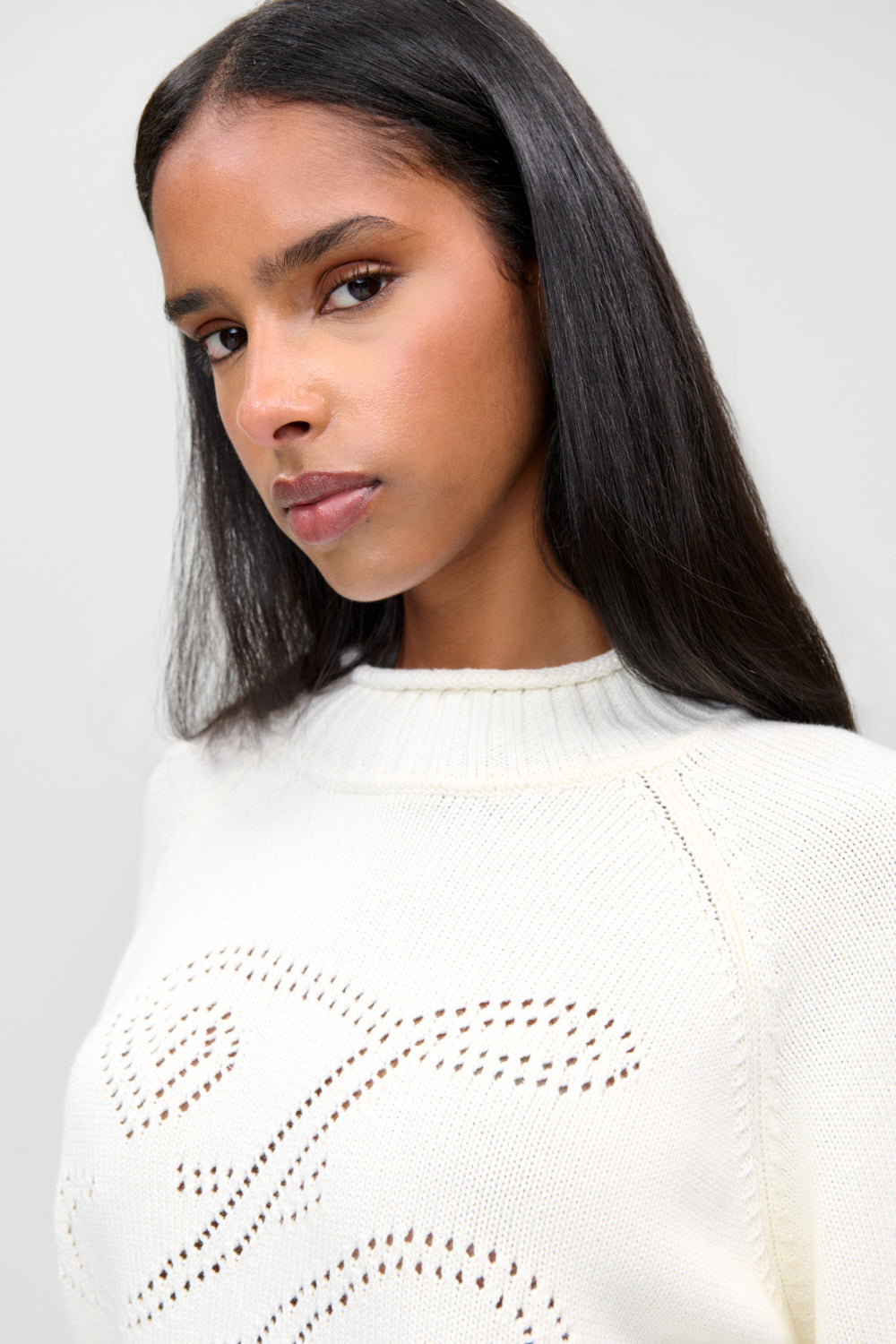Noelle Cotton Knit Turtleneck  Cozy in FB